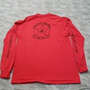 Vintage Hanes Bandits Shirt Mens XL Pacific Fleet Red Beefy-T Long Sleeve